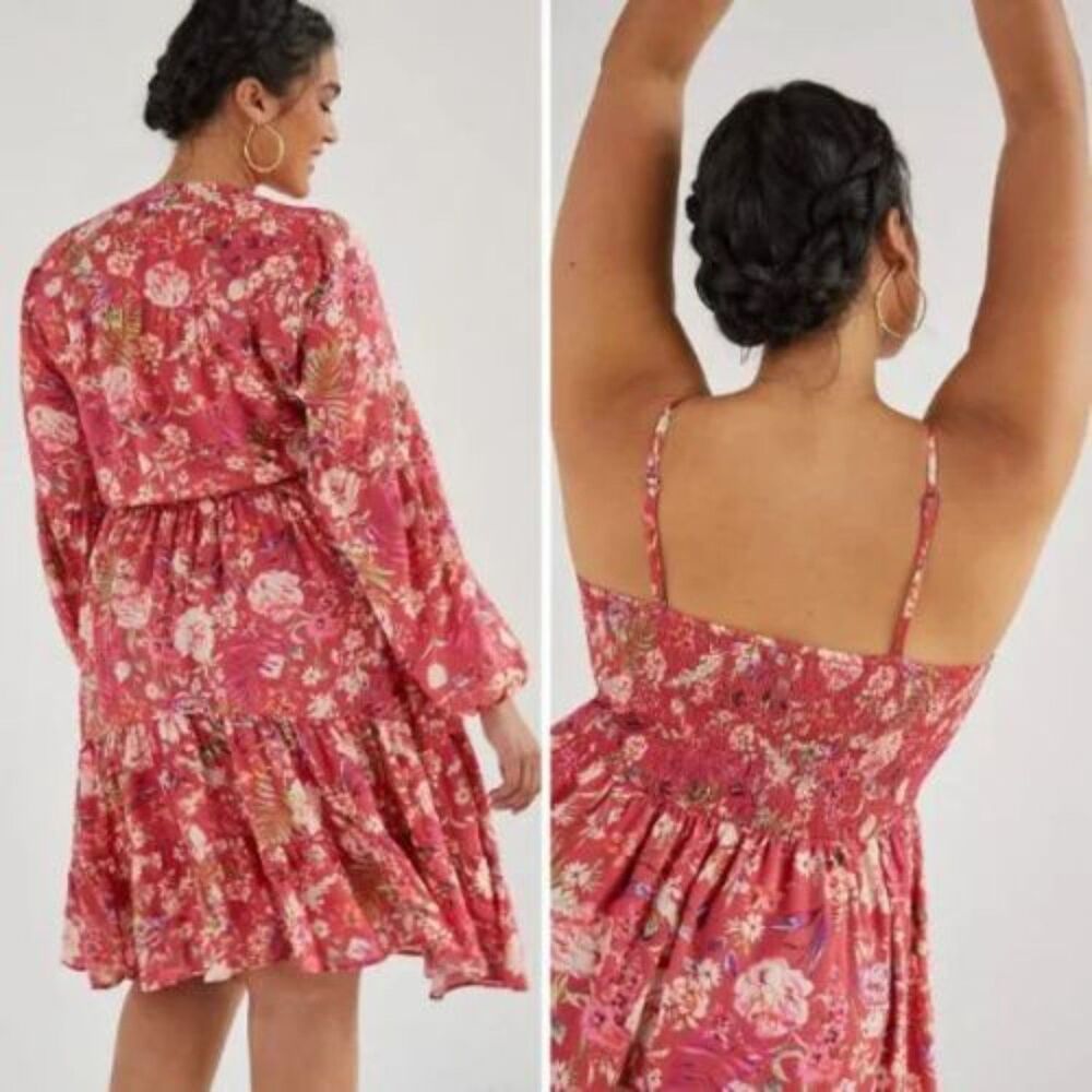 NWT Anthropologie Smocked Floral Dress Set | 1X